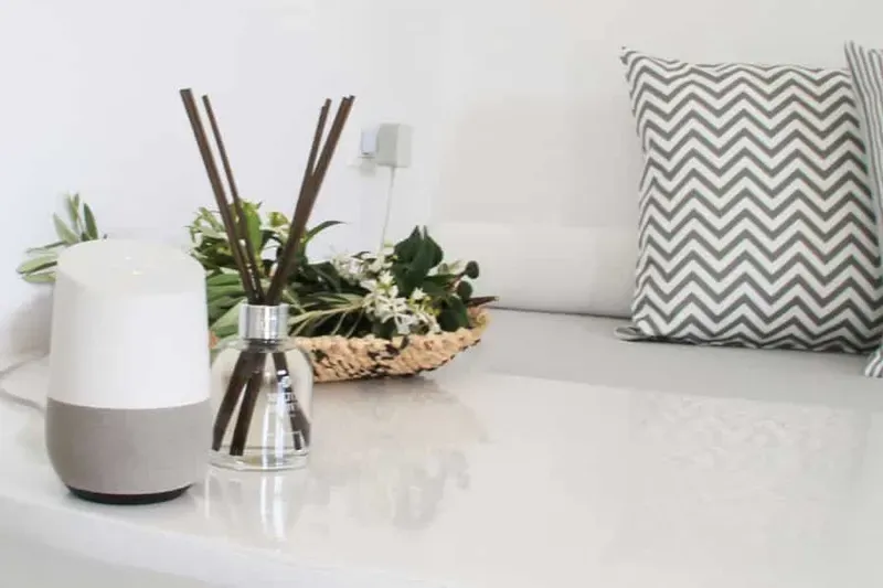 Smart home controls inside the Ow Andros suite