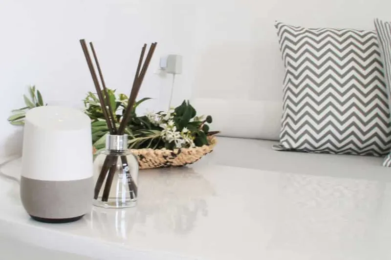 Smart home controls inside the Ow Andros suite