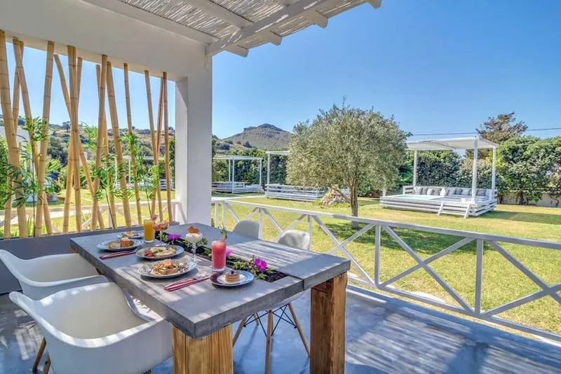 Private veranda in front of the suite